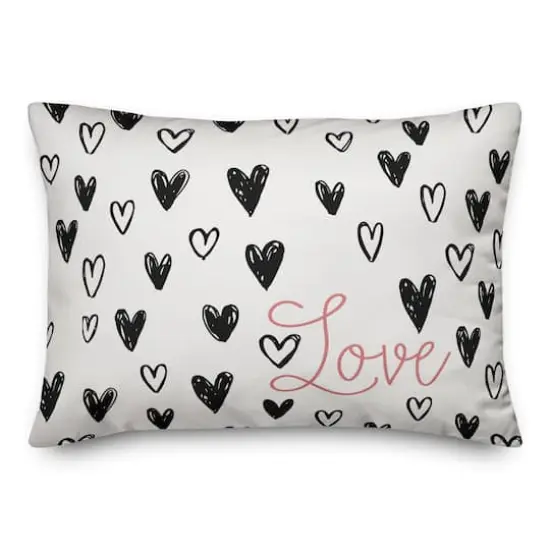 Simple Heart Love Throw Pillow {3}