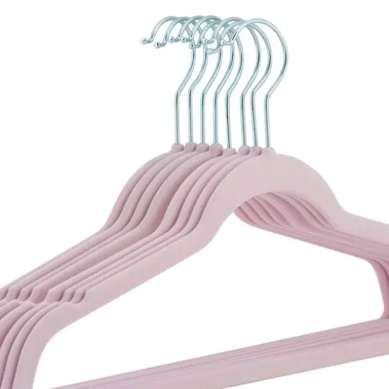 Laura Ashley Slim Velvet Hangers, 25ct. Blush {7}