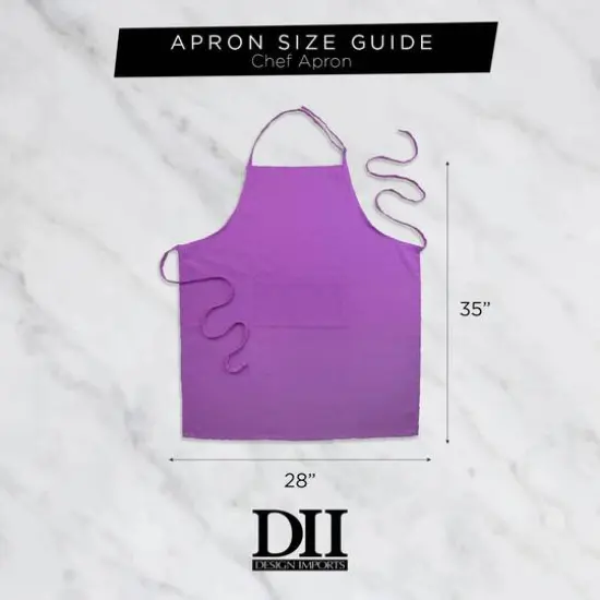 DII&reg; Chino Chef Apron Blue {8}