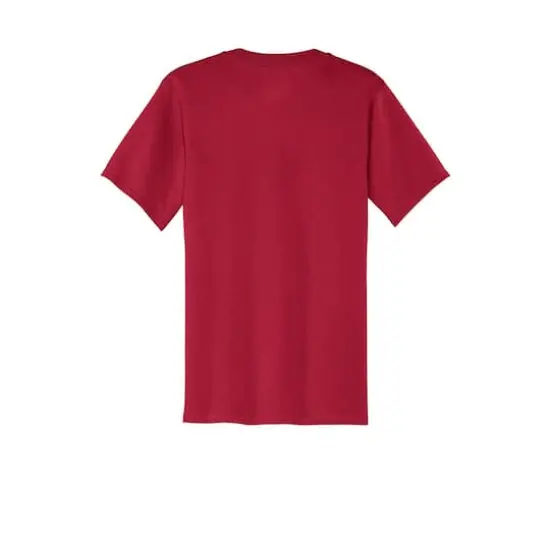 Port & Company&reg; Men's Core Cotton V-Neck T-Shirt Red {5}
