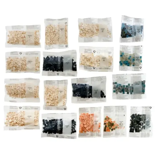 10" x 10" The Great Wave Pixelated Brick Art Kit by Make Market&reg; {4}