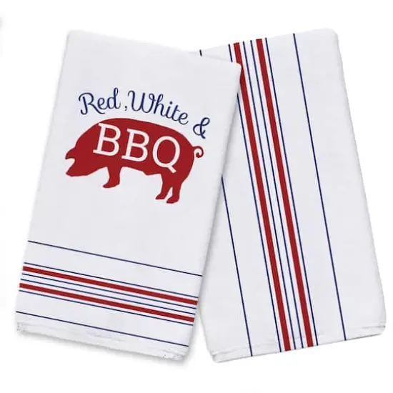 Red, White & BBQ Tea Towel Set {1}