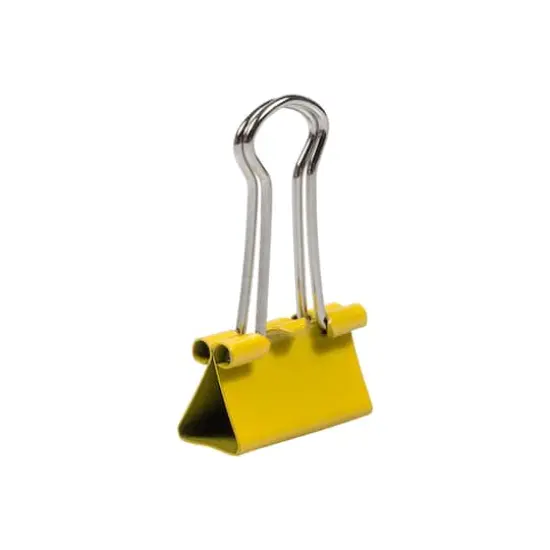 JAM Paper 3/4" Binder Clips, 25ct. Yellow {5}