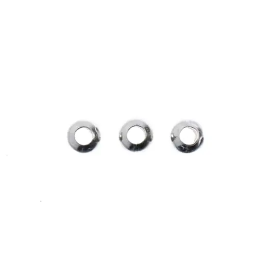 John Bead Must Have Findings 3mm Metal Spacer Beads Silver {4}