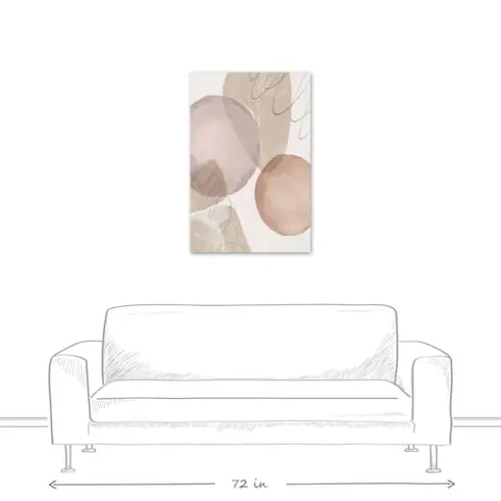 Blush Doodles 24" x 36" Canvas Wall Art {4}