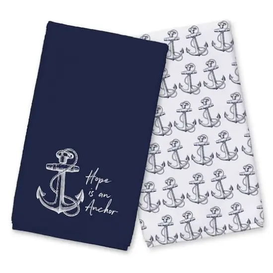 Hope Anchor Hand Towel Set {1}