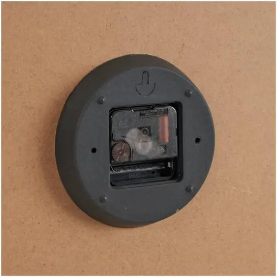 23.5" Woodgrain & White 2-Tone Wall Clock {6}