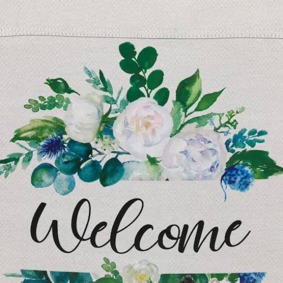 Welcome Mixed Florals Spring Outdoor Garden Flag {4}