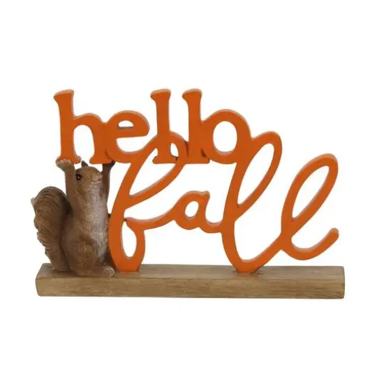 7.5" Hello Fall Squirrel Tabletop D&eacute;cor by Ashland&reg; {1}