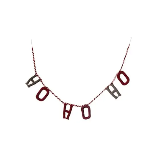 Hello Honey&reg; 6ft. Handmade Wool Felt "Ho Ho Ho" Garland {1}