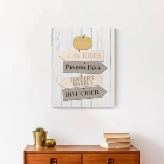 Fall Farmers Market Signs Canvas Wall Art {5}