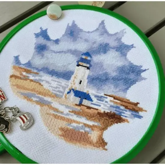 Oven Yaquina Head Lighthouse Cross Stitch Kit {4}