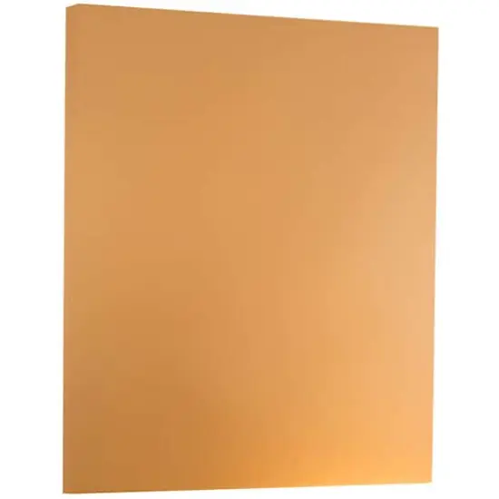 JAM Paper 2-Sided Foil 8.5" x 11" 24lb. Paper, 50 Sheets Bronze {1}