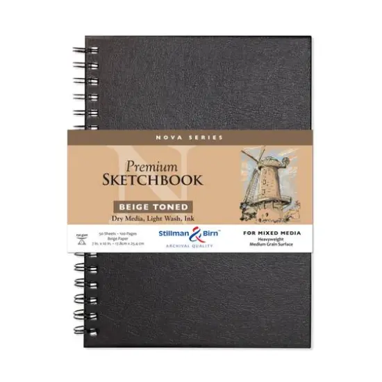 Stillman & Birn&reg; Nova Series Wirebound Beige Toned Mixed Media Sketchbook {1}