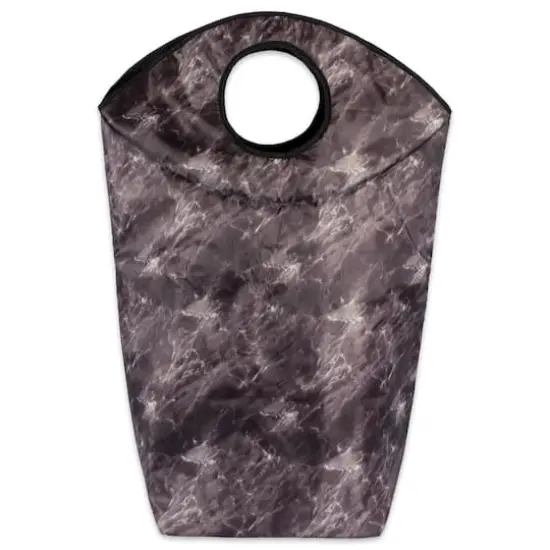 DII&reg; Black Marble Laundry Basket Bag {1}