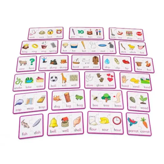 Junior Learning&reg; Rhyming Puzzles Educational Set {3}