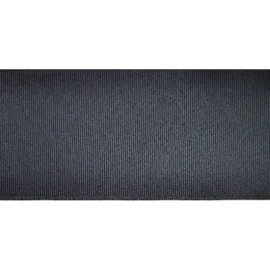 2.5" x 25ft. Faux Linen Wired Ribbon by Celebrate It&trade; D&eacute;cor Black {5}