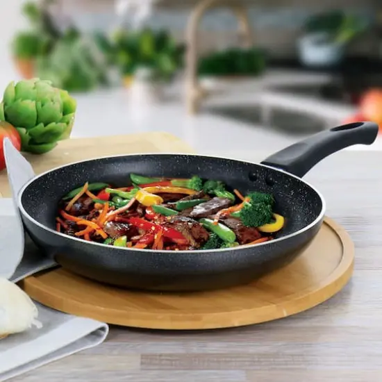 Oster Pallermo 10.2" Graphite Gray Nonstick Aluminum Frying Pan {5}