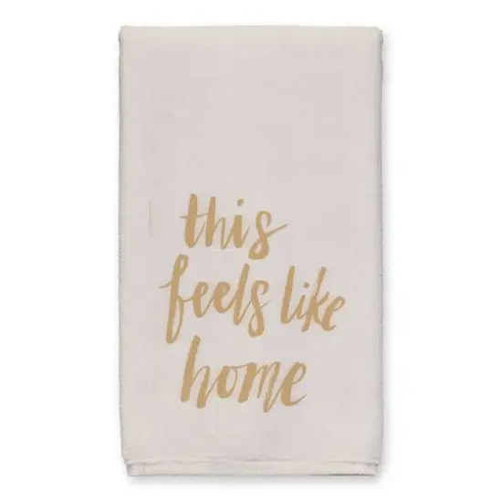 This Feels Like Home Tea Towel Set Gold {3}