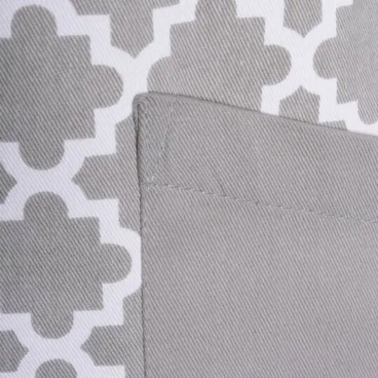 DII&reg; Lattice Print 2-Pocket Apron Gray {7}