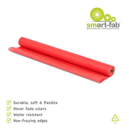 Smart-Fab® 24" x 18" Art & Decoration Fabric Roll, 3ct. Red {6}