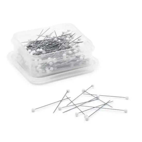 Dritz&reg; 1.375" White Extra Fine Glass Head Pins, 250ct. {4}