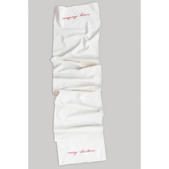 Hello Honey&reg; 6ft. Embroidered Cotton Table Runner {4}