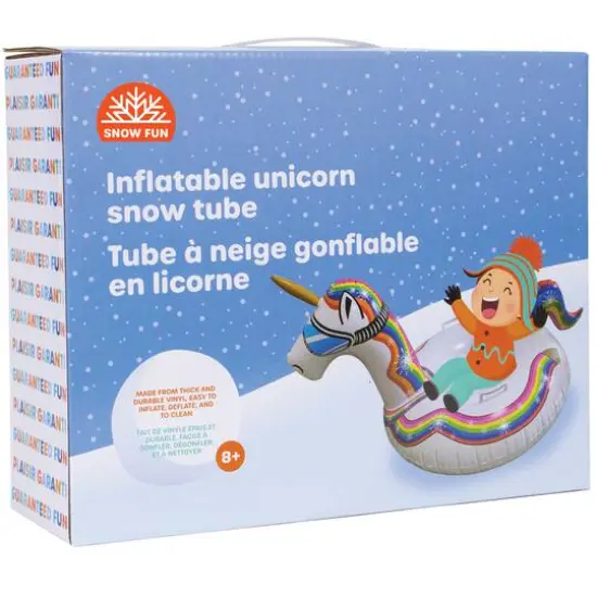 SNOWFUN Inflatable Unicorn Snow Tube {5}