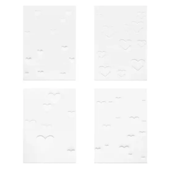 4" x 6" Heart Print Layering Stencil Set by Recollections&trade; {1}
