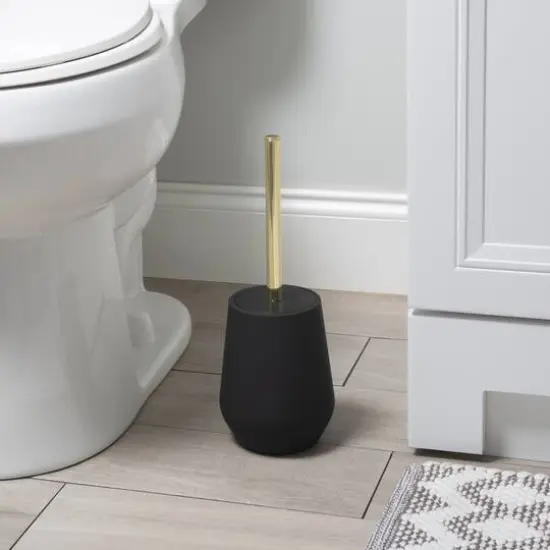 Bath Bliss Soft Toilet Brush Black {4}