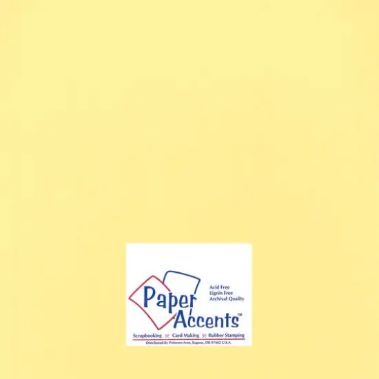 PA Paper&trade; Accents Smooth 12"x 12" Heavyweight Cardstock, 25 Sheets Wildflower Honey {1}