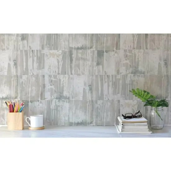 RoomMates Washout Peel & Stick Wallpaper Beige/Gray {7}