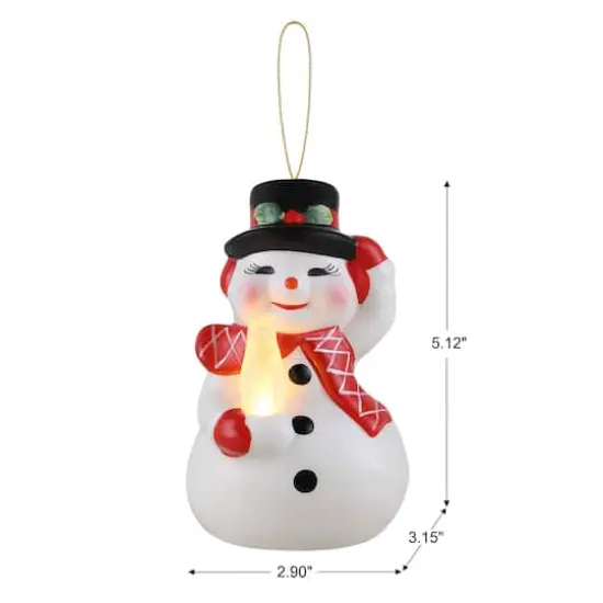 5ct. Ceramic Lit Icon Figurine Ornaments {5}