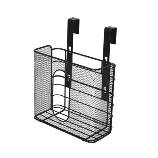 Household Essentials Over the Door Mesh Metal Basket {1}