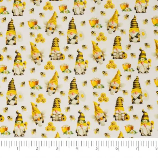 SINGER Honey Bee Gnomes Cotton Fabric Bundle {5}