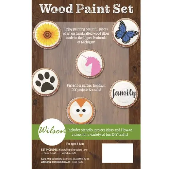 Wilson&reg; Enterprises Wood Paint Set Stock {4}