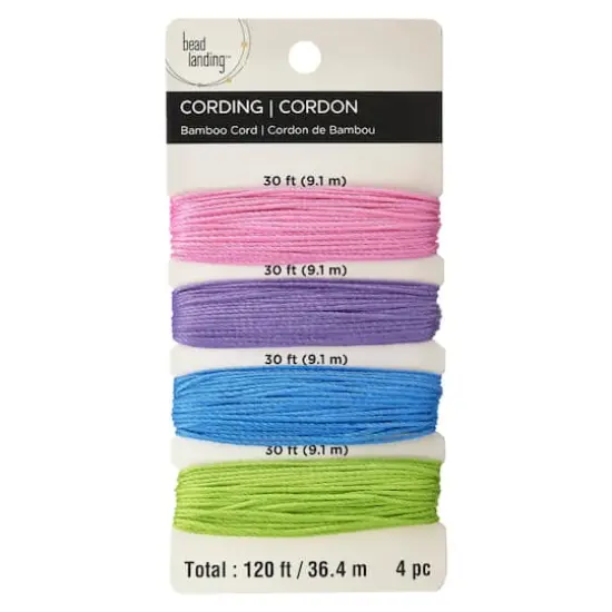 Bamboo Cording by Bead Landing&reg; Pink/Lavender/Blue/Green {1}