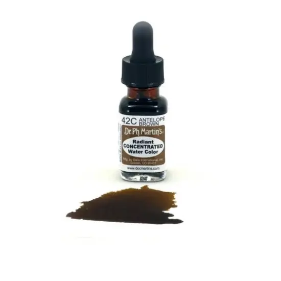 Dr. Ph. Martin's® Radiant Concentrated Watercolor, 0.5oz. 43C Antelope Brown {4}