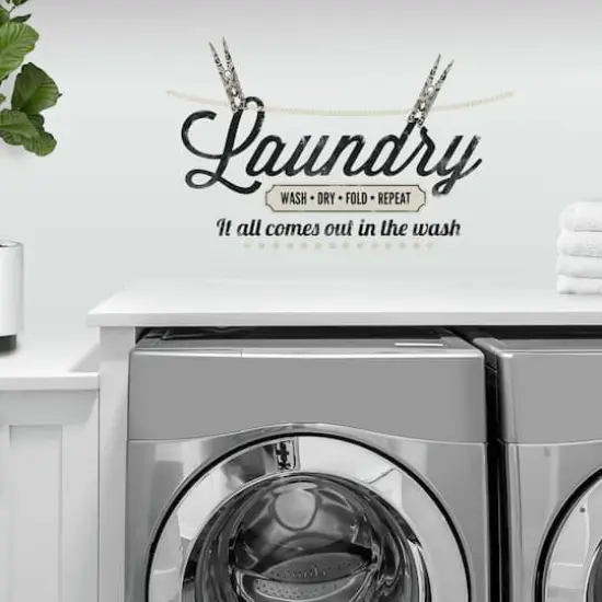 RoomMates Laundry Quote Peel & Stick Wall Decals {3}