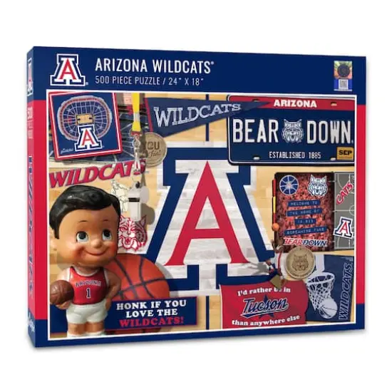 College Team Retro Series 500 Piece Puzzle Arizona Wildcats {1}
