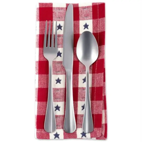 DII&reg; Star Check Napkin, 6ct. {6}