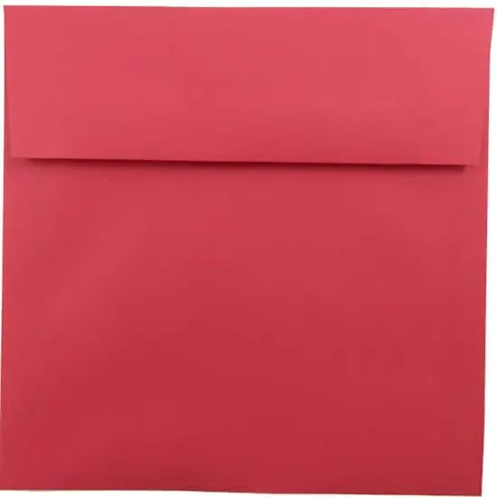 JAM Paper 8.5" x 8.5" Red Square Colored Invitation Envelopes, 25ct. {1}