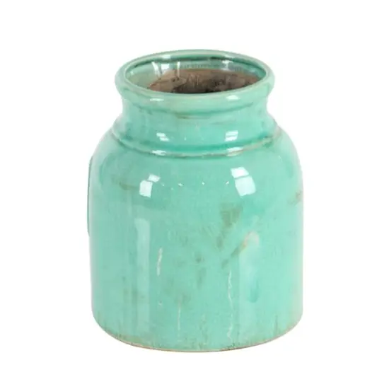 9" Terracotta Vintage Decorative Jar Set {6}