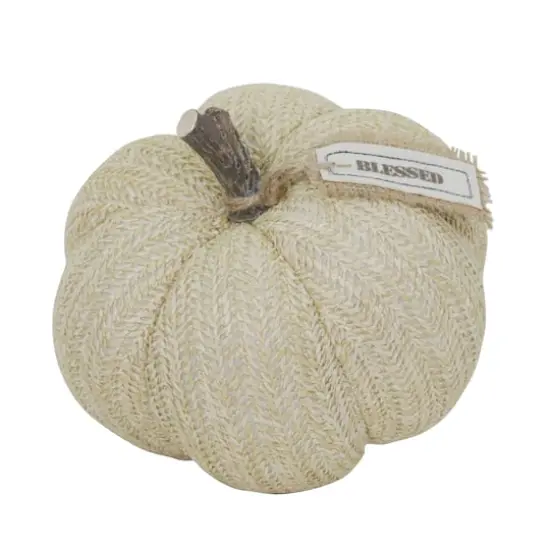 7" Natural Fabric Pumpkin by Ashland&reg; {1}