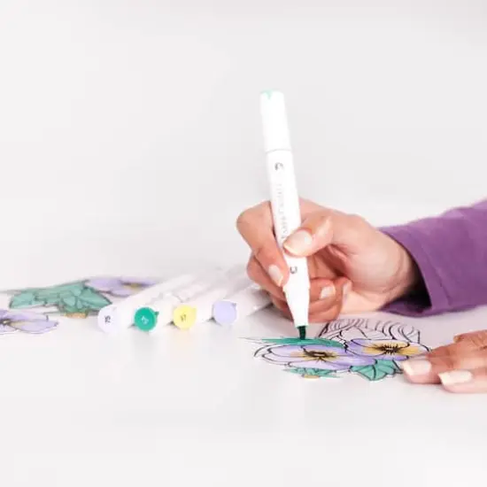 Faber-Castell&reg; Pop Up Coloring Pansy Bouquet Kit {3}