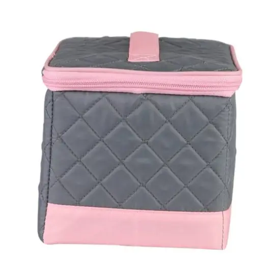 Everything Mary Pink & Gray Collapsible Sewing Kit Organizer Box {7}