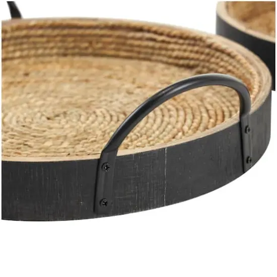 Matte Black Bohemian Nesting Tray Set {10}