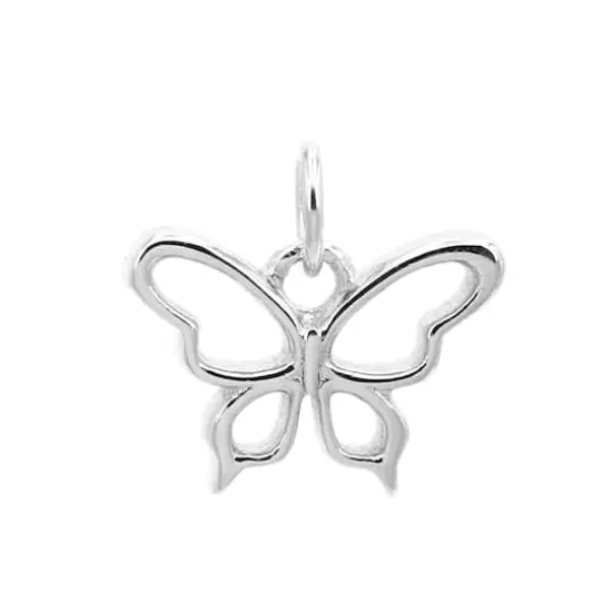 Sterling Silver Butterfly Icon Charm by Bead Landing&trade; {1}