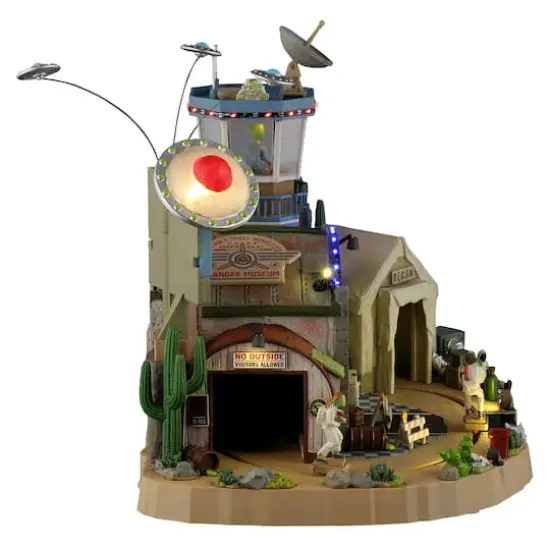 Lemax&reg; Spooky Town&reg; The Air & Space Novelties Hangar Museum {5}