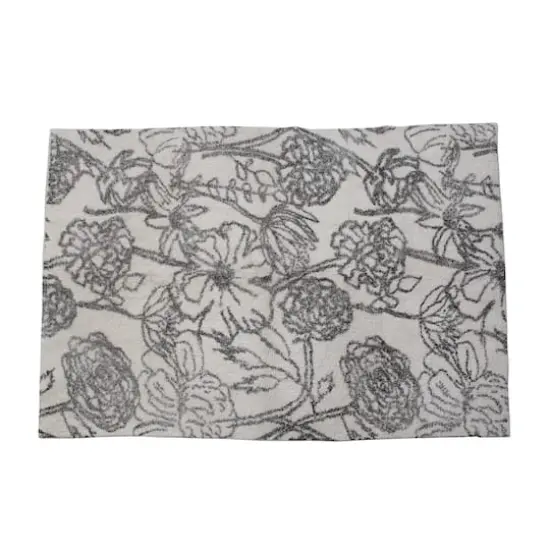 Hello Honey&reg; Cotton Tufted Rug With Flower Pattern, 4ft. x 6ft. {1}